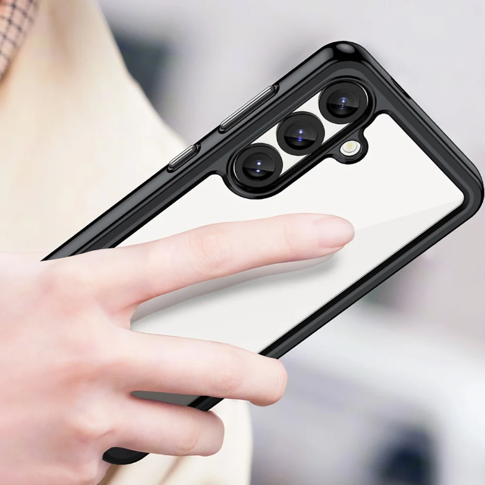 Outer Space Case for Samsung Galaxy S25 Edge Cover with Flexible Frame - Blackeng