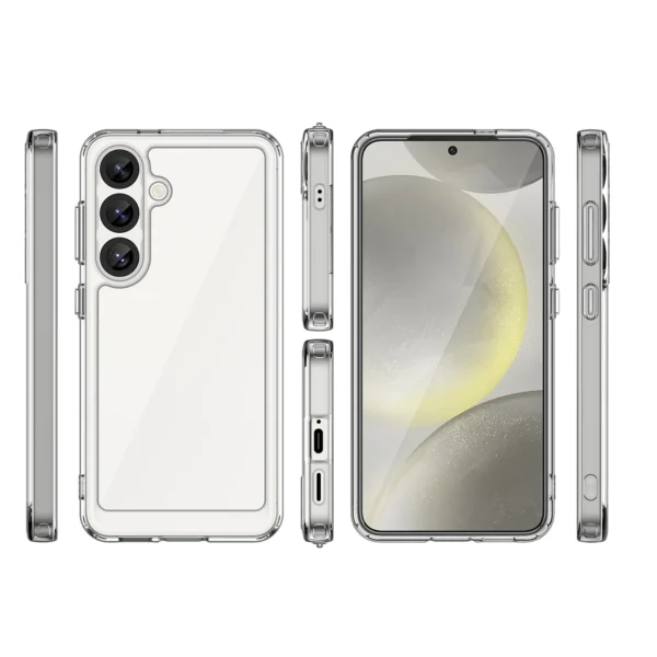 Outer Space Case for Samsung Galaxy S25 Edge Cover with Flexible Frame - Transparenteng