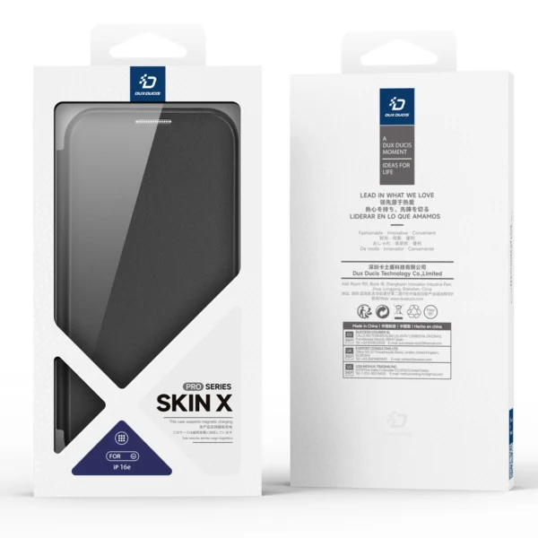Dux Ducis Skin X Pro Case with MagSafe for iPhone 16e - Blackeng