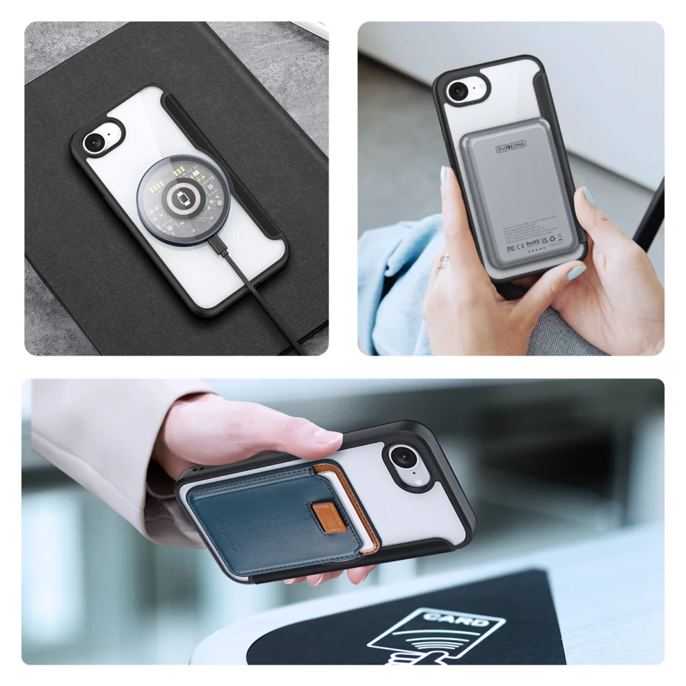 Dux Ducis Skin X Pro Case with MagSafe for iPhone 16e - Blackeng