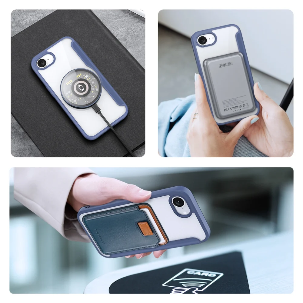 Dux Ducis Skin X Pro Case with MagSafe for iPhone 16e - Blueeng