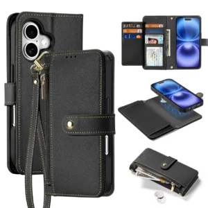 Dux Ducis Lawa Leather Case for iPhone 16 - Blackeng
