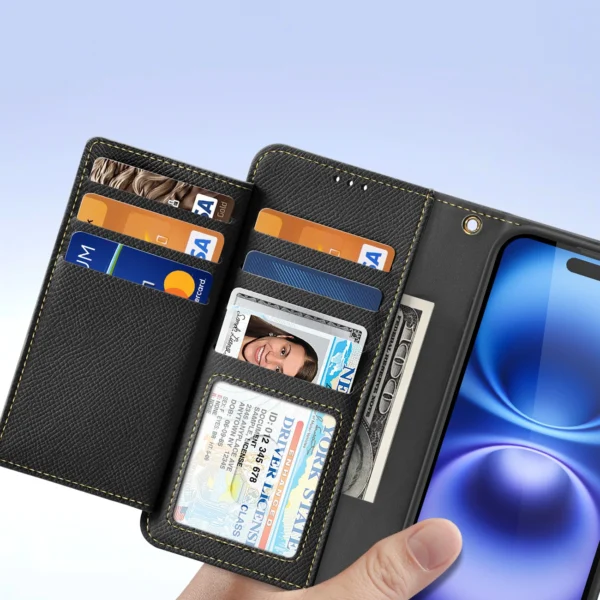 Dux Ducis Lawa Leather Case for iPhone 16 - Blackeng