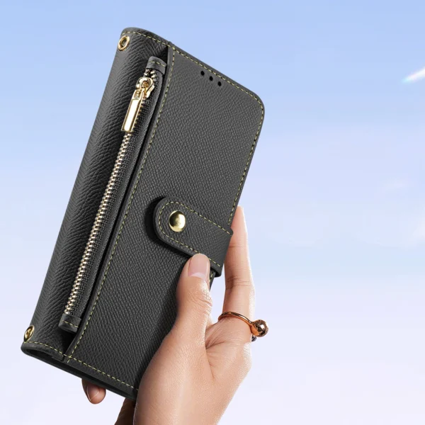 Dux Ducis Lawa Leather Case for iPhone 16 - Blackeng