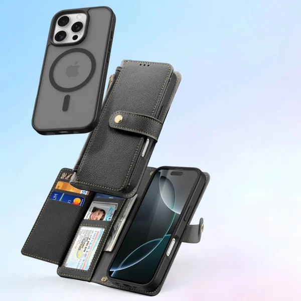 Dux Ducis Lawa Leather Case for iPhone 16 Pro - Blackeng