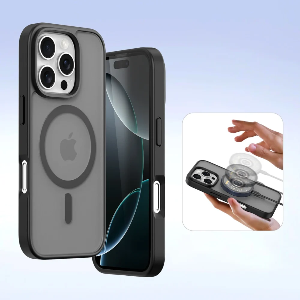 Dux Ducis Lawa Leather Case for iPhone 16 Pro - Blackeng
