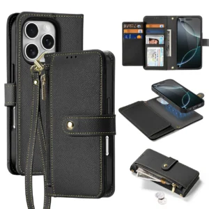 Dux Ducis Lawa Leather Case for iPhone 16 Pro Max - Blackeng