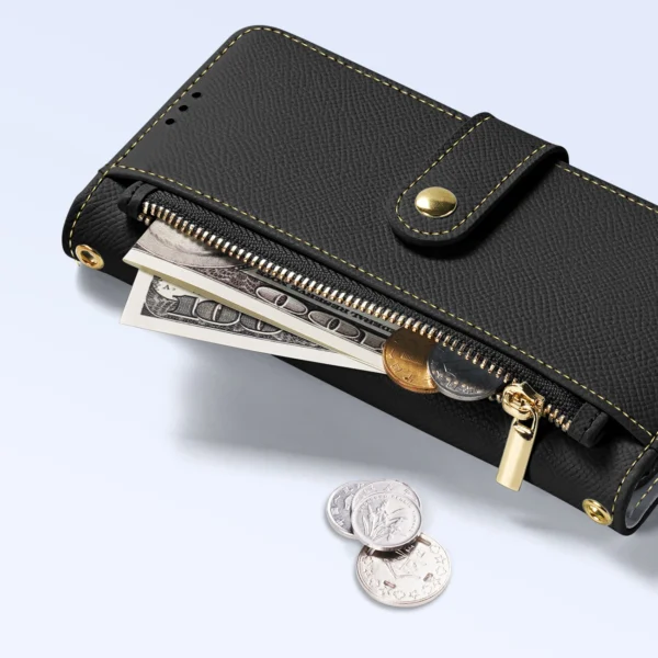 Dux Ducis Lawa Leather Case for iPhone 15 - Blackeng