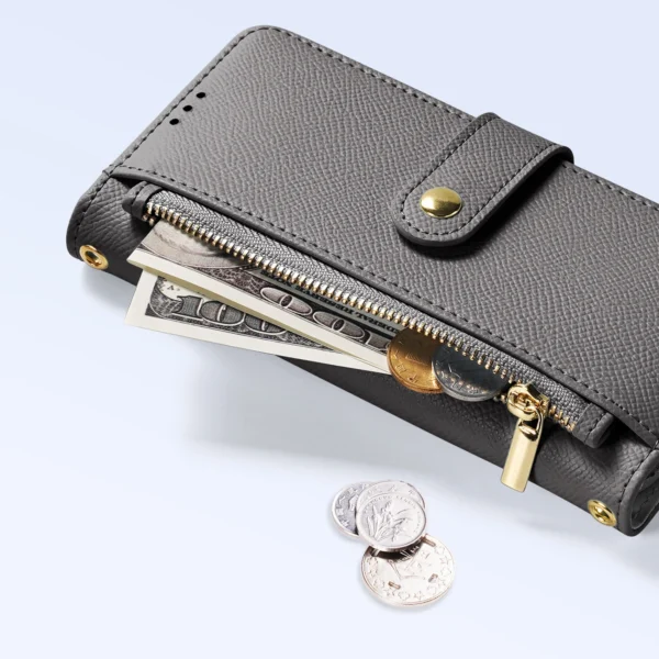Dux Ducis Lawa Leather Case for iPhone 15 - Grayeng