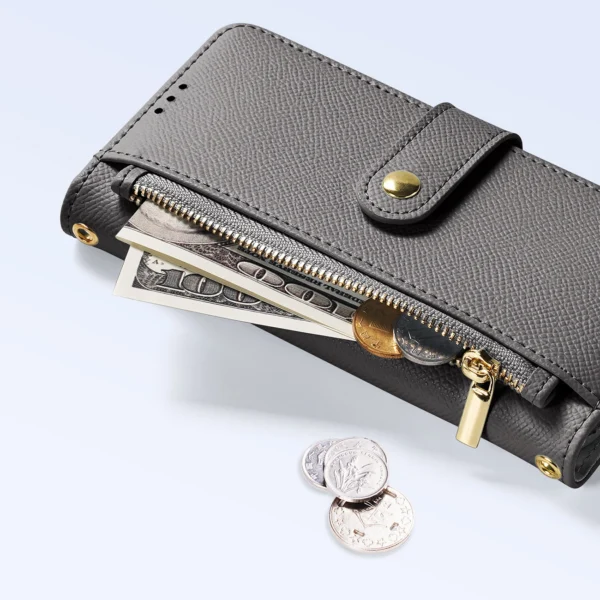 Dux Ducis Lawa Leather Case for iPhone 15 Pro Max - Grayeng