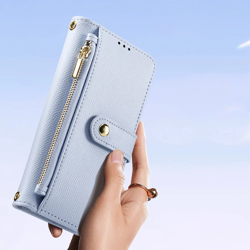 Dux Ducis Lawa Leather Case for iPhone 15 Pro Max - Blueeng