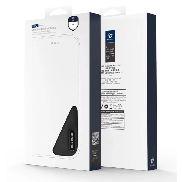 Dux Ducis Hivo iPhone 16e Case with Flip and RFID Protection - Blackeng