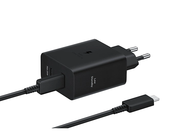 Samsung USB-C 50W Charger with USB-C Cable - Blackeng