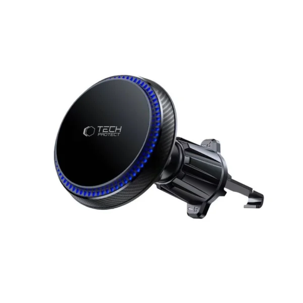 Tech-Protect MM15W-V4 Magnetic MagSafe 15W Car Holder for Cockpit / Windshield / Air Vent - Blackeng