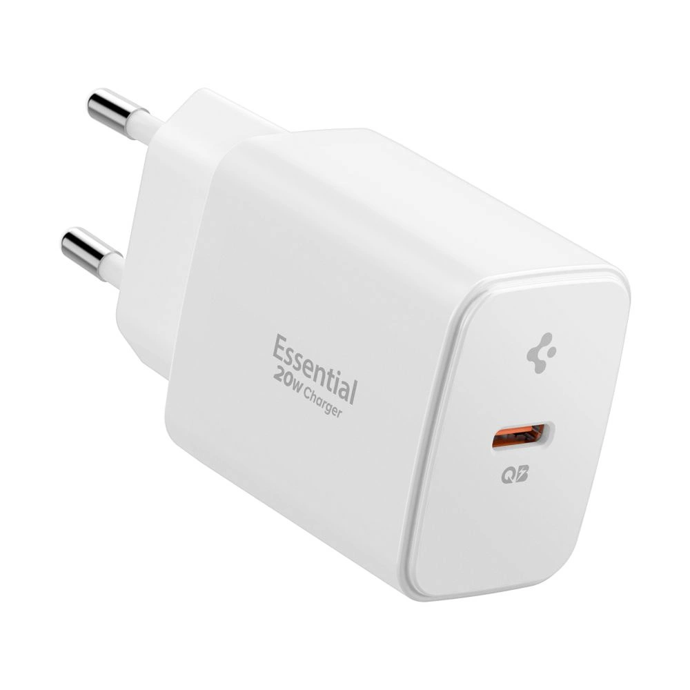 Spigen Essential EE201EU USB-C 20W Wall Charger - Whiteeng