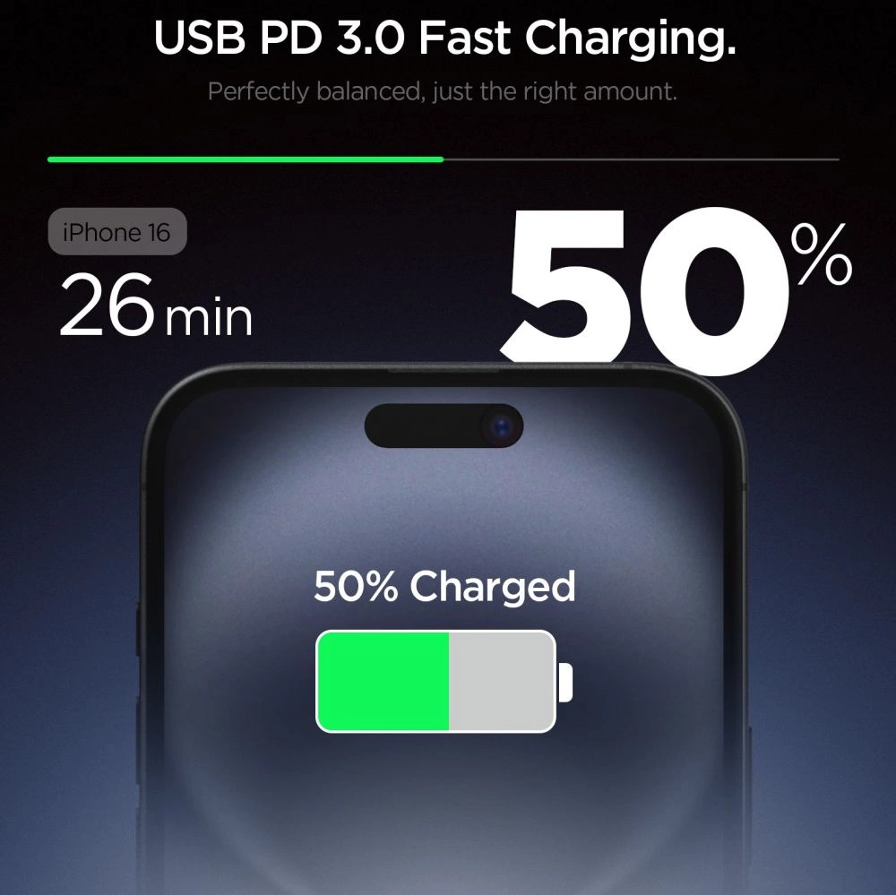 Spigen Essential EE201EU USB-C 20W Wall Charger - Whiteeng