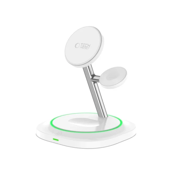 Tech-Protect QI15W-A46 3in1 Magnetic MagSafe Inductive Charger - Whiteeng