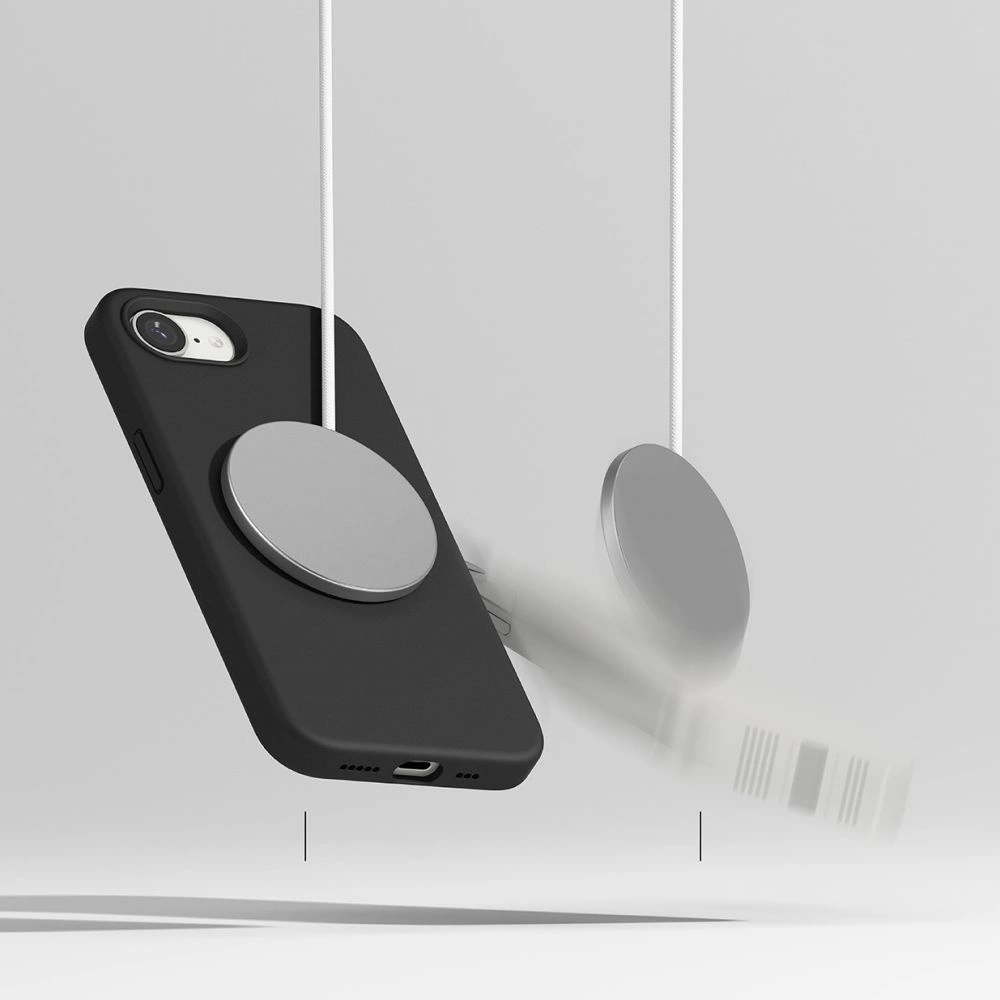 Ringke Silicone Magsafe iPhone 16e Case - Blackeng