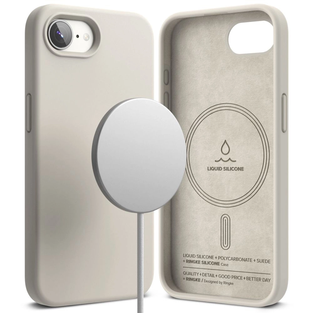 Ringke Silicone Magsafe iPhone 16e Case - Beigeeng
