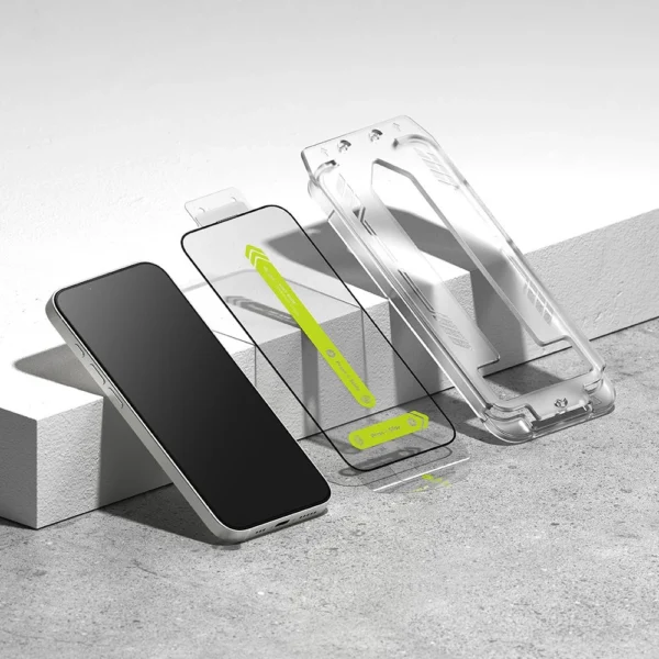 Ringke Easy Slide Tempered Glass 2-pack for iPhone 13 / 13 Pro / 14 / 16e - Cleareng