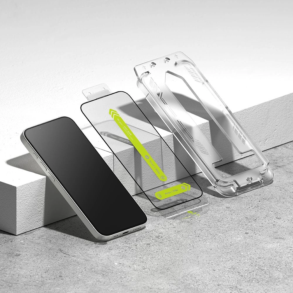 Ringke Easy Slide Tempered Glass 2-pack for iPhone 13 / 13 Pro / 14 / 16e - Cleareng