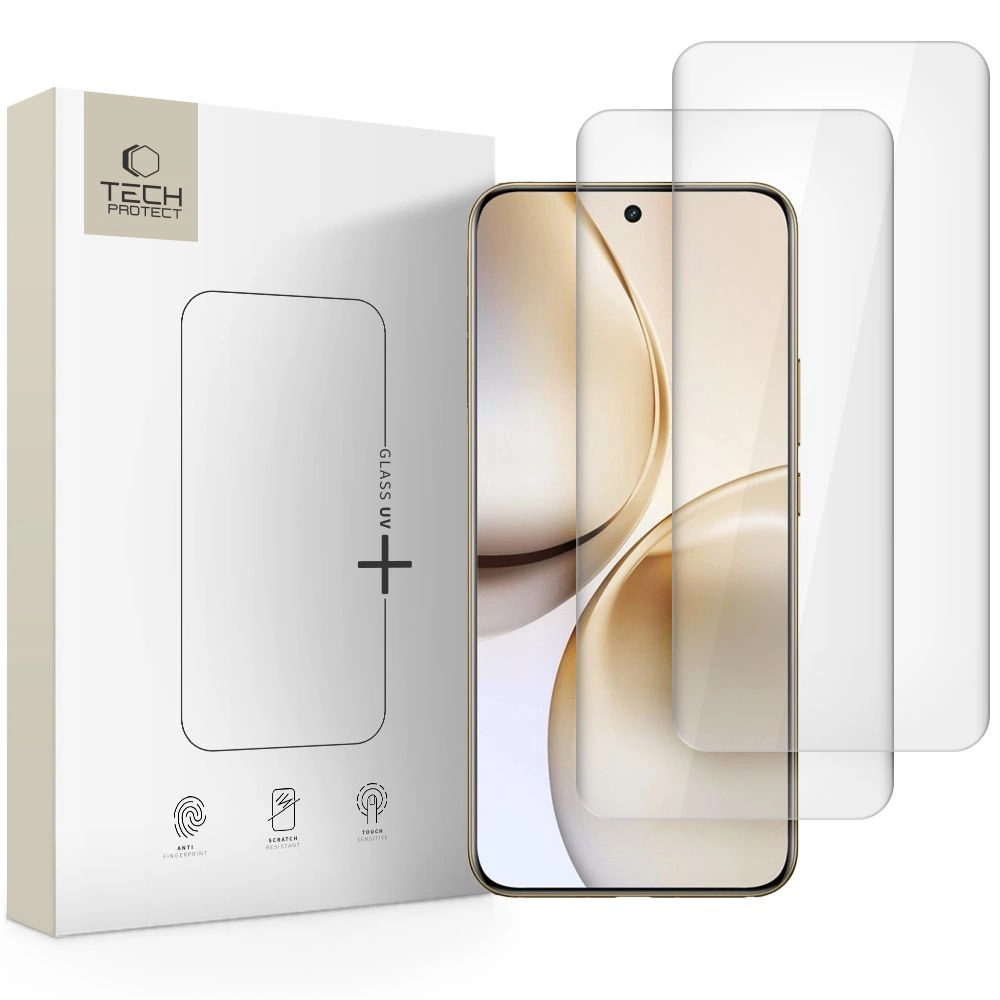 Tech-Protetect Glass UV+ Tempered Glass for Realme 14 Pro+ 5G - Transparenteng