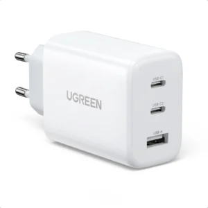 Ugreen fast charger 2x USB Type C / USB 65W PD3.0, QC3.0/4.0+ white (CD275)eng