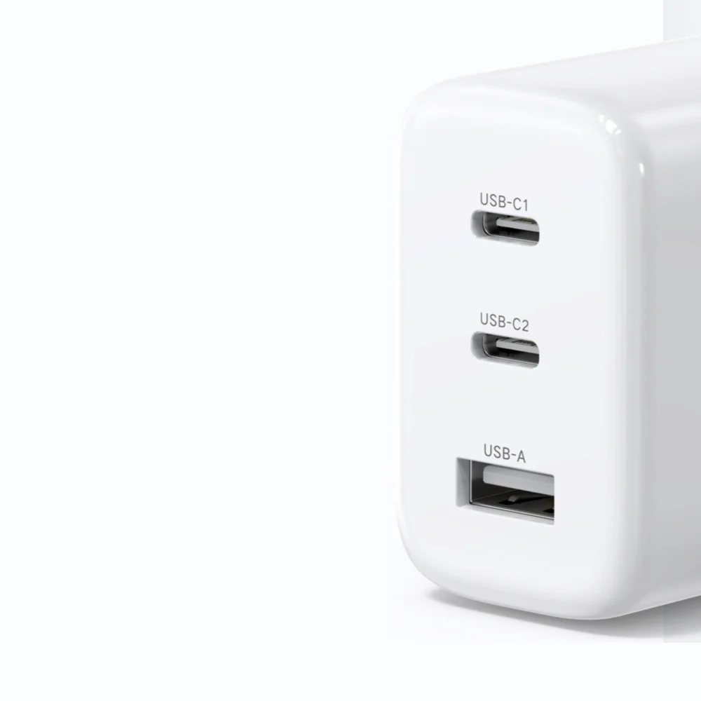 Ugreen fast charger 2x USB Type C / USB 65W PD3.0, QC3.0/4.0+ white (CD275)eng