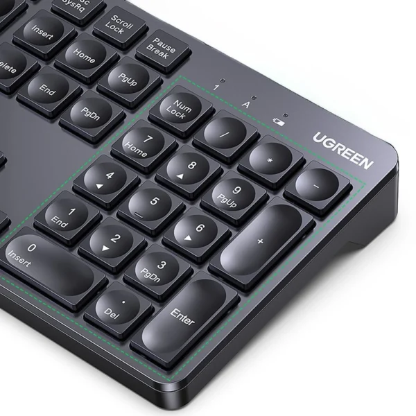 Ugreen KU004 90250 2.4GHz Wireless Keyboard for Windows / MacOS - Blackeng