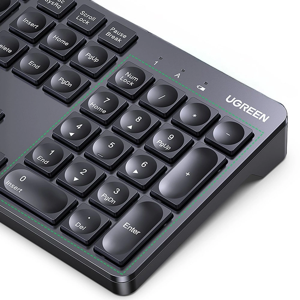 Ugreen KU004 90250 2.4GHz Wireless Keyboard for Windows / MacOS - Blackeng