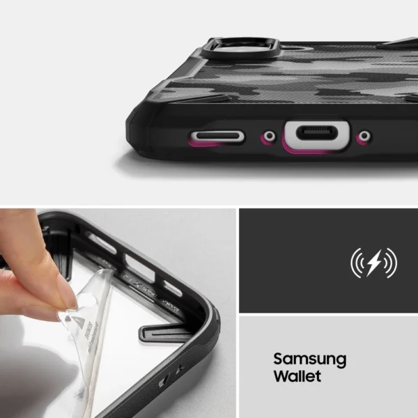 Ringke Fusion X Case for Samsung Galaxy A36 / A56 5G - Black Camoeng