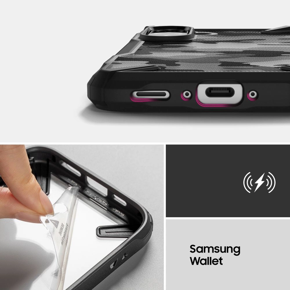 Ringke Fusion X Case for Samsung Galaxy A36 / A56 5G - Black Camoeng