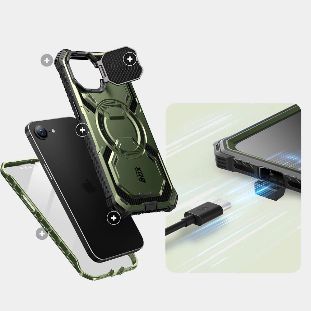 IBLSN Armorbox Mag MagSafe Supcase Case for iPhone 16e - oliveeng