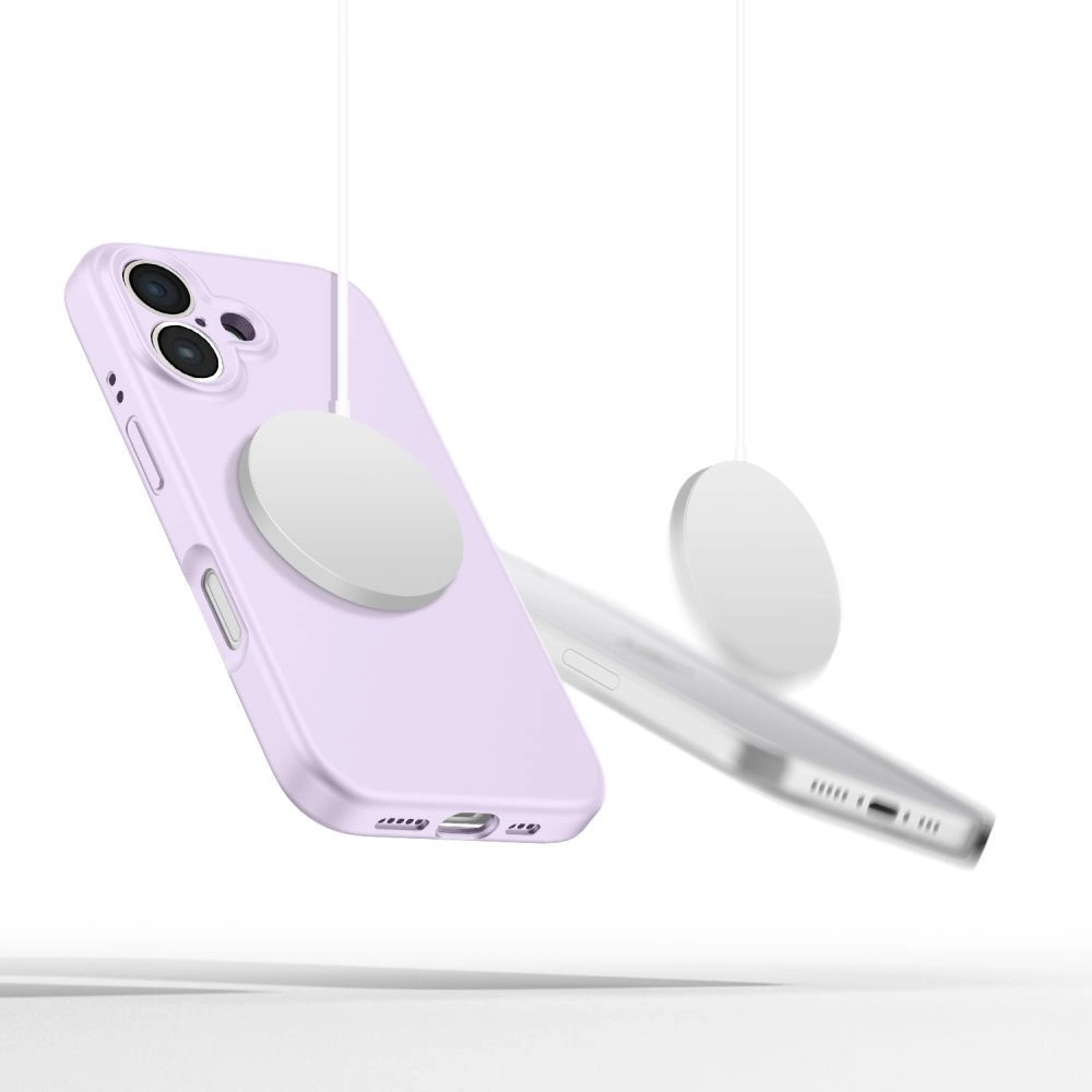 Tech-Protect Liquid Silicone MagSafe iPhone 16e Case - Purpleeng