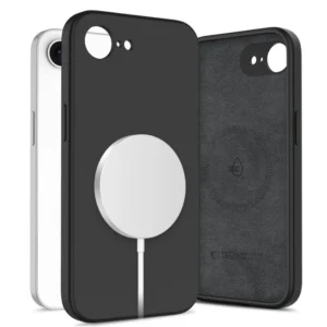 Tech-Protect Liquid Silicone MagSafe iPhone 16e Case - Blackeng