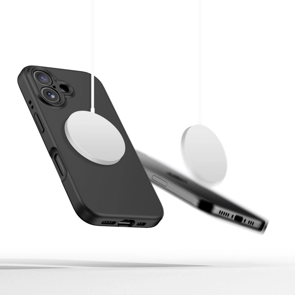 Tech-Protect Liquid Silicone MagSafe iPhone 16e Case - Blackeng