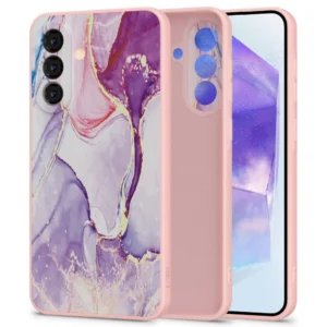 Tech-Protect Icon Case for Samsung Galaxy A56 5G - Marble - Pinkeng