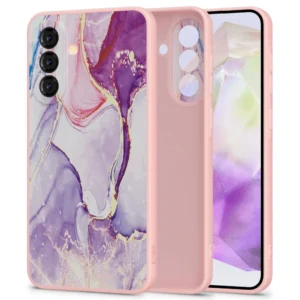 Tech-Protect Icon Case for Samsung Galaxy A36 5G - Marble - Pinkeng