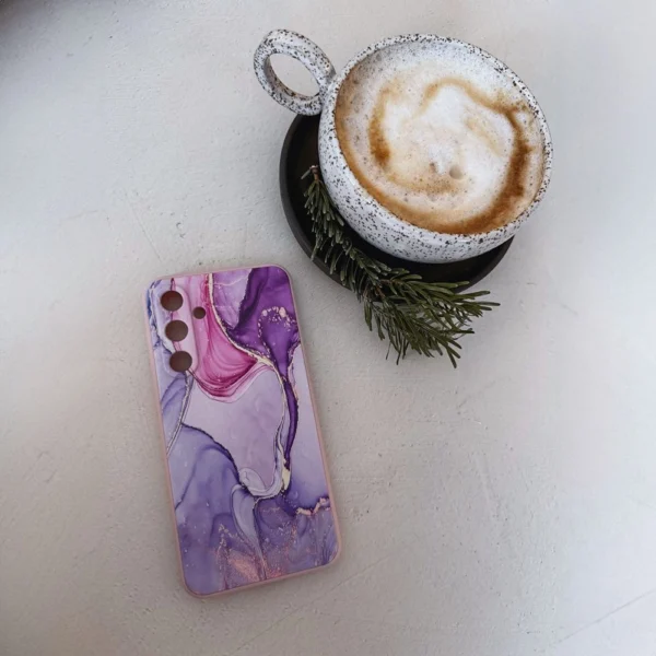 Tech-Protect Icon Case for Samsung Galaxy A36 5G - Marble - Pinkeng