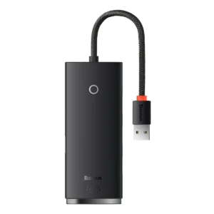 Baseus Lite Series HUB 4-Port (USB-A to 4xUSB-A 3.0) 0.25m black (WKQX030001)eng