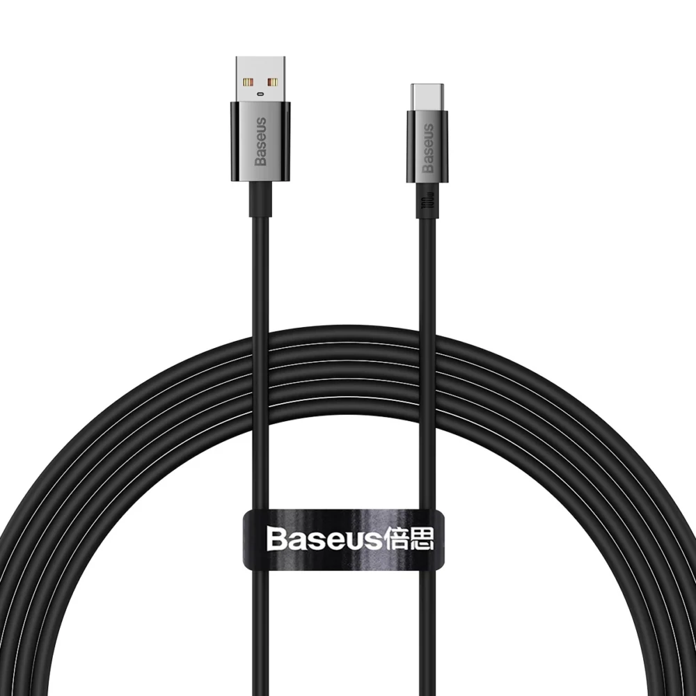 Baseus Superior Series USB-A / USB-C 100W Cable for Huawei / Honor 1.5m - Blackeng
