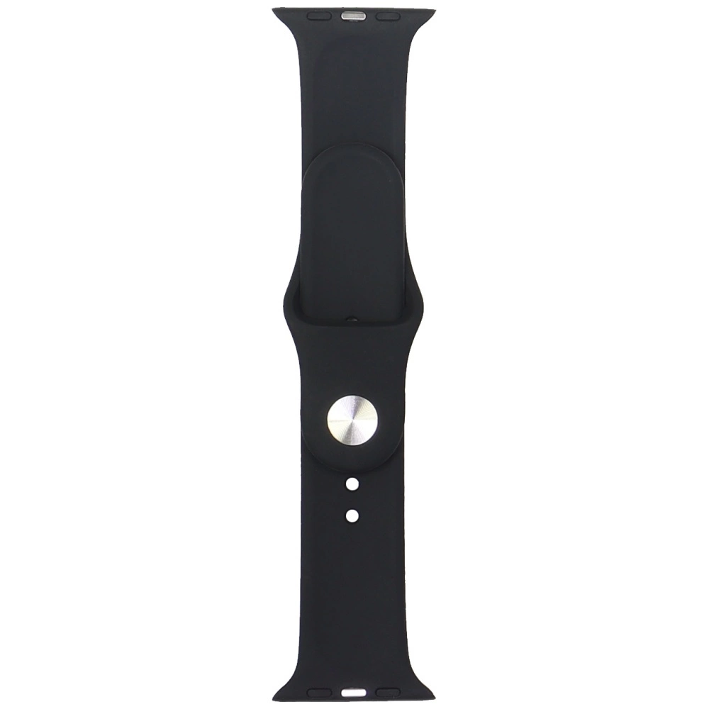 Audi Geometric Pattern Silicone Watch Strap for Apple Watch 44 / 45 / 46 / 49 mm - blackeng