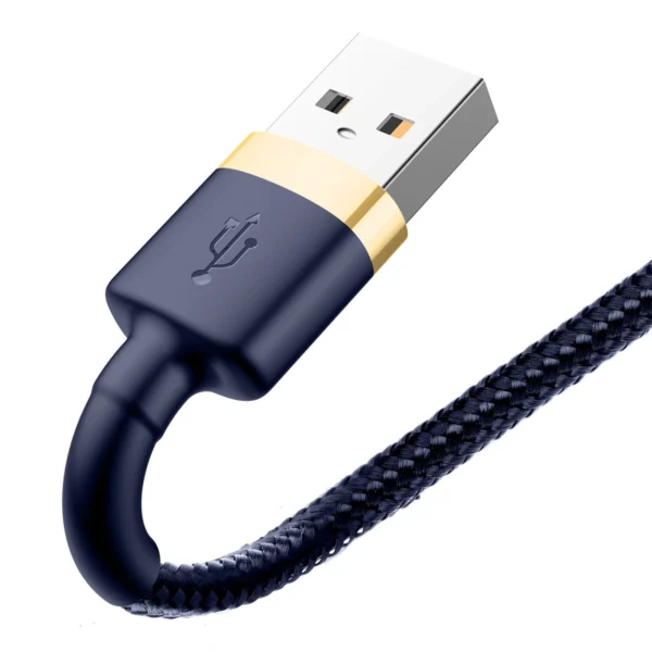 Baseus Cafule USB-A / Lightning 2.4A QC 3.0 cable 1 m - blue-goldeng