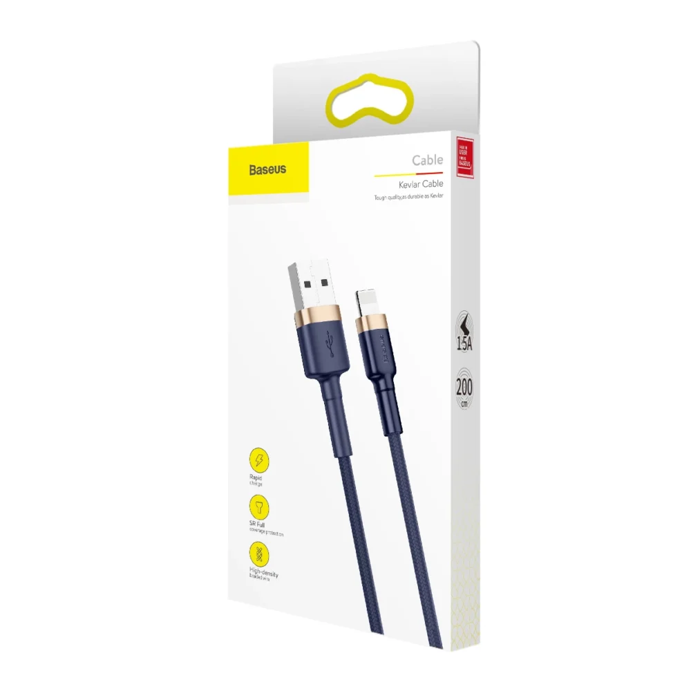 Baseus Cafule USB-A / Lightning 2.4A QC 3.0 cable 1 m - blue-goldeng