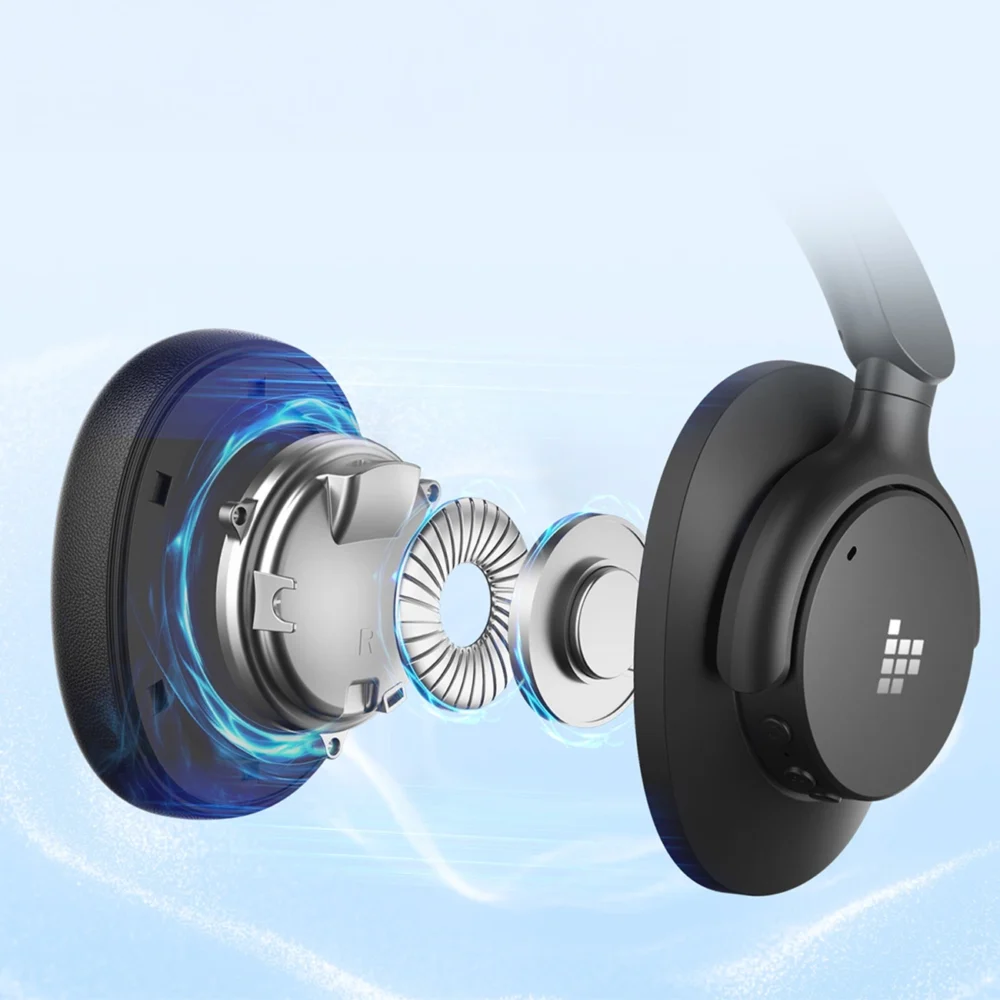 Tronsmart SOUNFII Q20S Hybrid ANC Wireless Headphones with Active Noise Cancelling - Blackeng