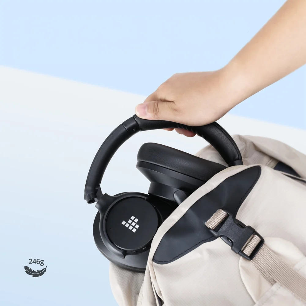 Tronsmart SOUNFII Q20S Hybrid ANC Wireless Headphones with Active Noise Cancelling - Blackeng