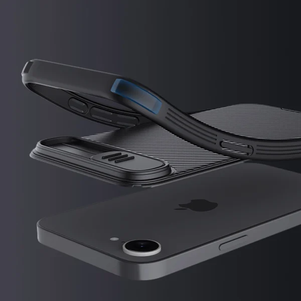 Nillkin CamShield Pro Magnetic Case for iPhone 16e - Blackeng