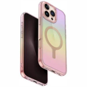 Uniq Iridescia Magclick Charging Case for iPhone 16 Pro Max - Pinkeng