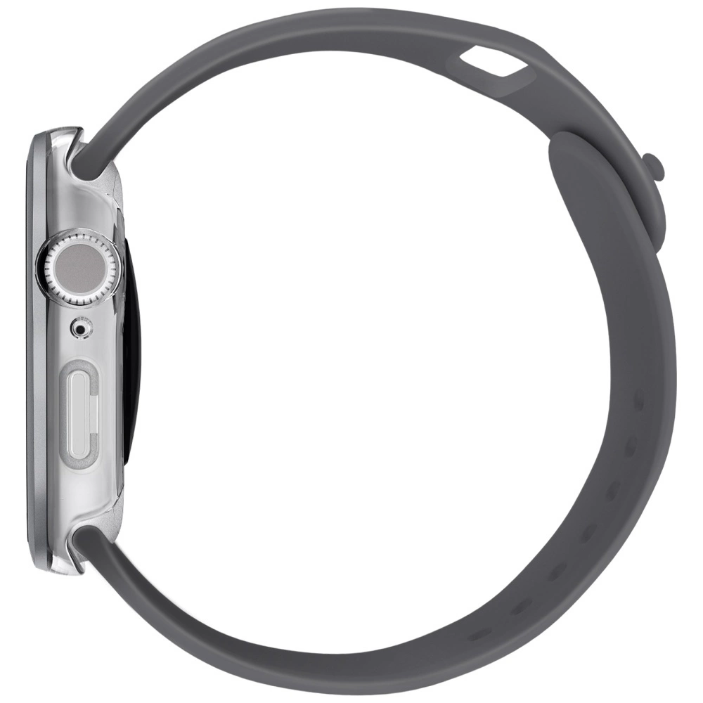 Uniq Voute Tempered Glass Case for Apple Watch 10 42 mm - Silvereng