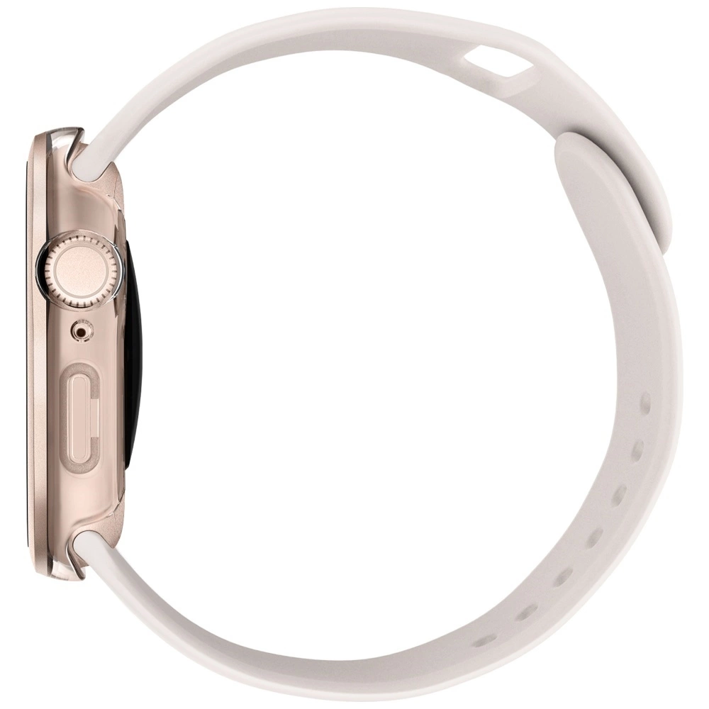 Uniq Voute Tempered Glass Case for Apple Watch 10 46mm - Rose Goldeng